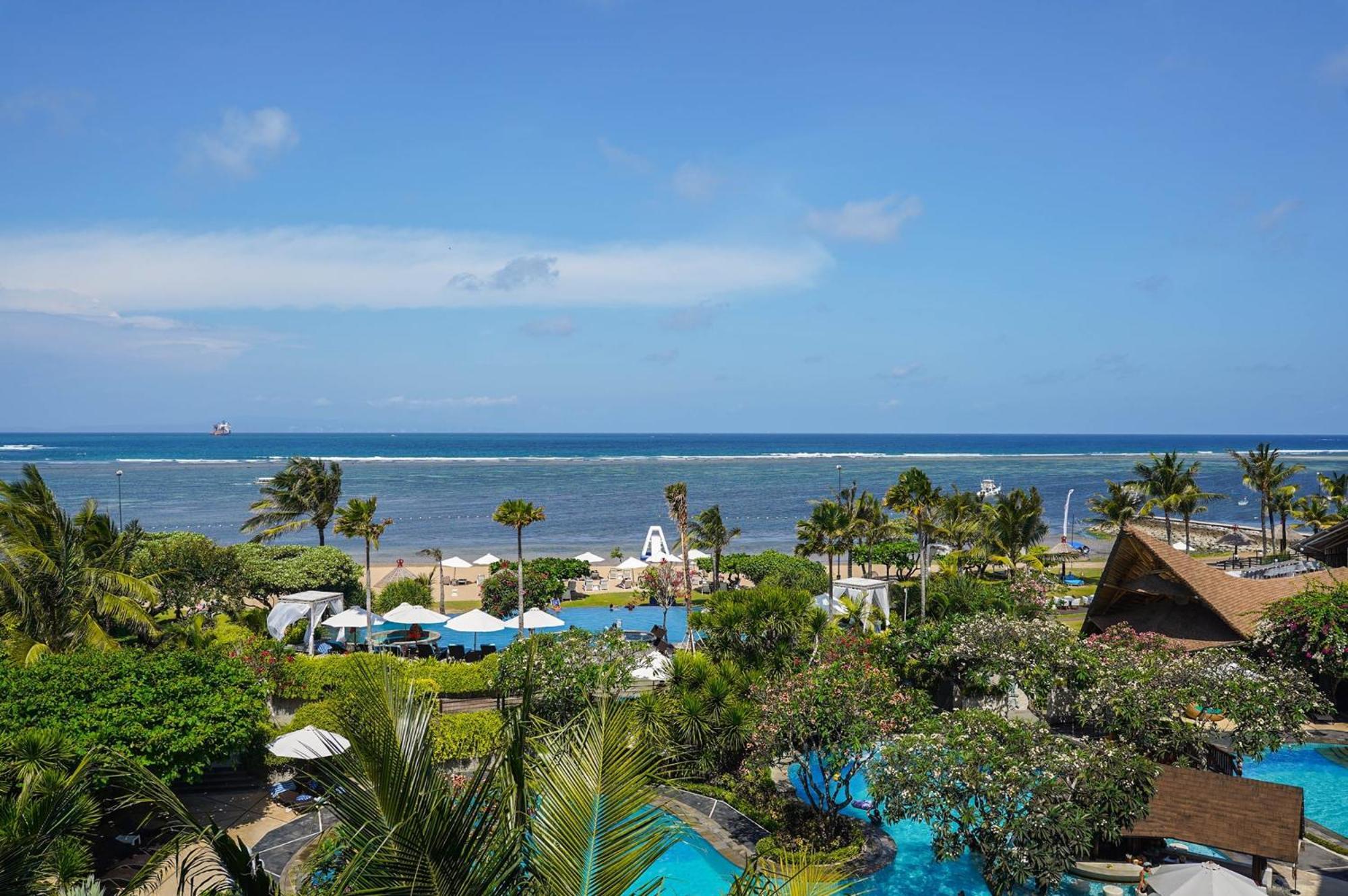 Grand Mirage Resort & Thalasso Bali Nusa Dua  Eksteriør bilde View of the beach at the InterContinental Resort Bali