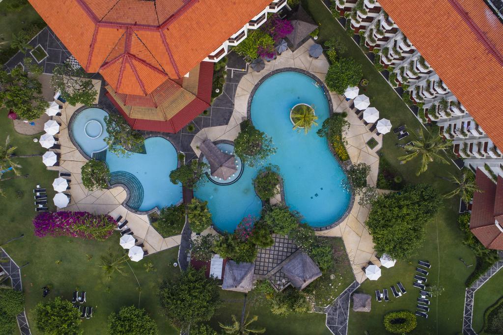 Grand Mirage Resort & Thalasso Bali Nusa Dua  Eksteriør bilde Aerial view of the resort